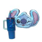 Kit Stitch Almofada Formato Copo Térmico Inox 1,15L Tumbler Zona Criativa Disney Kit Stitch Almofada Formato Copo Térmico Inox 1,15L Tumbler Zona Criativa Disney