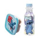 Kit Stitch Garrafa de Água 500 ml Pote Quadrado 580 ml Lancheira Mantimentos Disney Escolar