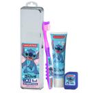 Kit Stitch Infantil Premium 3 em 1 Escova de dente Gel dental Fio dental