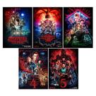 Kit - Stranger Things - Pôsteres 5 Temporadas