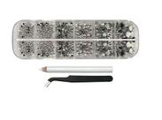 Kit Strass Hotfix Termocolante Cristal Pedras Com 1000un