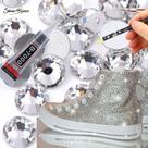 Kit Strass para Customizar Tênis e Calçados com cola e lapis de precisão