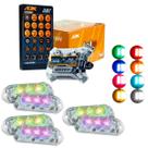 Kit Strobo RGB AJK Rítmico 3.0 + 6 Faróis 6W Kit Strobo RGB AJK Rítmico 3.0 + 6 Faróis 6W