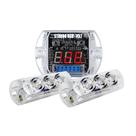 Kit Strobo Rgb Volt Led Color 2 Faróis Voltímetro V2 Zendel