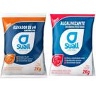 Kit Suall Barrilha Elevador Ph Alcalinizante Granulado 2kg Kit Suall Barrilha Elevador Ph Alcalinizante Granulado 2kg
