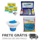 Kit Sulfato Alumínio + Clorador + 5 Pastilhas + Estojo de pH