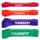Kit Super Band Extensor Elástico 4 Intensidades Yangfit Kit Super Band Extensor Elástico 4 Intensidades Yangfit