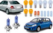 Kit super branca farol lanterna nissan tiida 2008 a 2013 Kit super branca farol lanterna nissan tiida 2008 a 2013