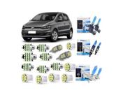 Kit Super Branca Vw Fox 2016 A 2018 Alto Baixo Milha Techone..