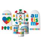 KIT SUPER FESTA ROMANO Conscientização do autismo Quebra cabeça