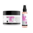 Kit Super Gel Fixador e Gloss Óleo Finalizador Curly Care