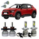 Kit Super Led Citroën C4 Cactus Alto Baixo Milha 20000 Lm