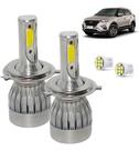 Kit Super Led Creta 1.6 2017 a 2021 Farol Alto e Baixo H4 20000 Lumens