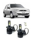 Kit Super Led Farol Alto E Baixo H4 Fiesta 1999 A 2005