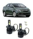 Kit Super Led Farol Alto E Baixo Novo Prisma 2013 Em Diante