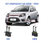 Kit Super Led Ford Ka 2008/2014 Farol Alto Baixo E Milha