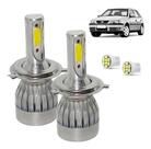 Kit Super Led Gol G3 2000 a 2005 Farol Simples Alto e Baixo H4 20000 Lumens