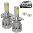 Kit Super Led Gol G4 2006 a 2013 Farol Alto e Baixo H4 20000 Lumens