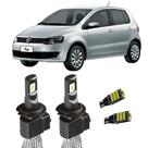 Kit Super Led H4 6000K Canceller Fox 2003 A 2010 + Pingo T10