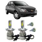 Kit Super Led H4 6000K Farol Auto Baixo Classic 2002/09 +T10