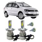 Kit Super Led H4 6000K Farol Auto Baixo SpaceFox 2006/09 T10