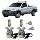 Kit Super Led H4 6000K Farol Auto Baixo Strada Foco Simples Kit Super Led H4 6000K Farol Auto Baixo Strada Foco Simples