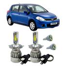 Kit Super Led H4 6000K Farol Auto Baixo Tiida 2007/10 + T10