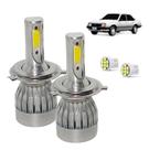 Kit Super Led Monza 1982 1983 1984 Farol Alto e Baixo H4 20000 Lumens