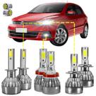 Kit super led volkswagen gol / saveiro / voyage g6 (foco duplo), alto, baixo, milha