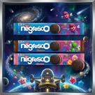 Kit Super Mario Galaxy O Filme 3 Negresco Sabores Chocolate Morango Baunilha