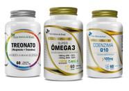 Kit Super Ômega 3 + Coenzima Q10 + Magnésio Treonato (60 cápsulas) - Flora Nativa Kit Super Ômega 3 + Coenzima Q10 + Magnésio Treonato (60 cápsulas) - Flora Nativa