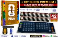 KIT SUPER PREMIUM Álbum Copa do Mundo Capa Dura OURO PANINI OFICIAL com 42 FIGURINHAS e PORTA FIGURINHAS KIT SUPER PREMIUM Álbum Copa do Mundo Capa Dura OURO PANINI OFICIAL com 42 FIGURINHAS e PORTA FIGURINHAS