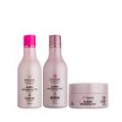 Kit Super Reconstrução Capilar com Shampoo, Condicionador e Máscara efeito teia de 300g