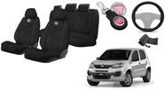 Kit Superior Banco Uno 2012-2018: Capas, Volante, Chaveiro