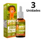 Kit Suplemento Nutricional Zintrix Zinco Gotas 20ml Infantil
