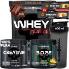 Kit Suplementos Black Skull Creatina 150g Whey turbo 907g Pré treino 150g Coqueteleira 2 Whey bar Kit Suplementos Black Skull Creatina 150g Whey turbo 907g Pré treino 150g Coqueteleira 2 Whey bar
