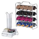 Kit Suporte 32 Cápsulas Dolce Gusto + Porta Saches Copos Mexedor - 1145 Cromado Future