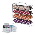 Kit Suporte 40 Cápsulas 3 Corações + Porta Saches - 1146 Cromado Future Kit Suporte 40 Cápsulas 3 Corações + Porta Saches - 1146 Cromado Future