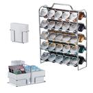 Kit Suporte 50 Cápsulas Nespresso + Porta Guardanapos + Suporte Sachês - 1147 Cromado Future Kit Suporte 50 Cápsulas Nespresso + Porta Guardanapos + Suporte Sachês - 1147 Cromado Future