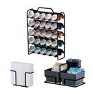 Kit Suporte 50 Cápsulas Nespresso Suporte Sachês Porta Guardanapos Preto Fosco - Future Kit Suporte 50 Cápsulas Nespresso Suporte Sachês Porta Guardanapos Preto Fosco - Future
