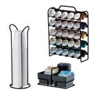 Kit Suporte 50 Cápsulas Nespresso Suporte Sachês Porta Guardanapos Preto Fosco - Future Kit Suporte 50 Cápsulas Nespresso Suporte Sachês Porta Guardanapos Preto Fosco - Future