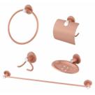 Kit Suporte Acessórios Pra Banheiro Lavabo 5 Peças
