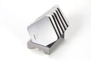 Kit Suporte Apoio de Bolachas Quadradas Copos - Reto em Inox