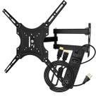 Kit Suporte Articulado de Parede para TV 14 a 55 Polegadas com Cabo HDMI 1,5m e Filtro de Linha 4 Tomadas