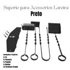 Kit Suporte com Acessorios Lareira Preto