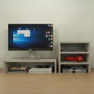 Kit suporte de mesa monitor e escaninho organizador cor Nude