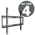Kit Suporte de Parede Fixa Slim 23 a 63 Pol Universal Tv Smart Led Lcd Até 50Kg Com Parafusos Kit Suporte de Parede Fixa Slim 23 a 63 Pol Universal Tv Smart Led Lcd Até 50Kg Com Parafusos