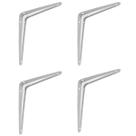 Kit Suporte De Prateleira - Cantoneira - 10 X 12 Cm 47,0001 (Com 4 Unidades) - Nord Kit Suporte De Prateleira - Cantoneira - 10 X 12 Cm 47,0001 (Com 4 Unidades) - Nord