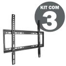 Kit Suporte Fixo de Parede para TV 23 a 63 Slim Universal até 50kg com Parafusos
