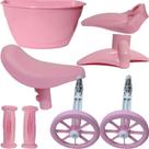 Kit Suporte Lateral Cestinha Banco Bike Do Aro 12 Nathor